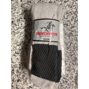 Winchester‎ Sockwear Thermal Socks Men Size 10 13 Gray Black New